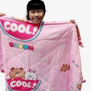 Silk Cotton Cooling Blanket For Kids
